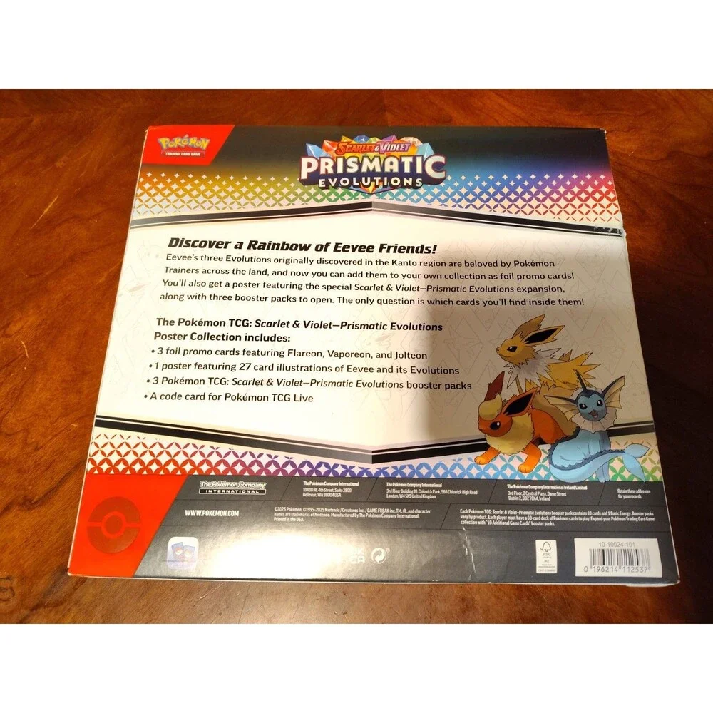 Pokemon Prismatic Evolutions Poster Collection New